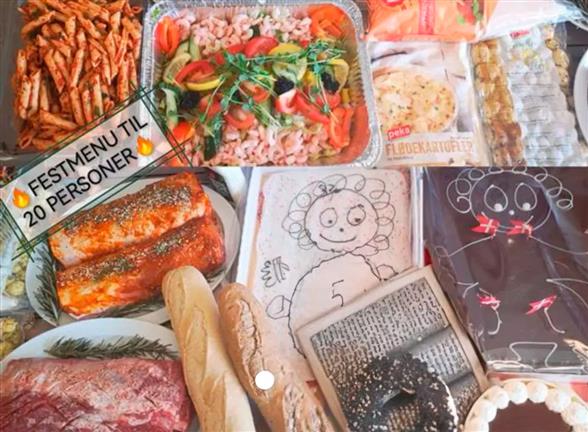 LÆKKER KÆMPE FEST MENU TIL 20 PERSONER