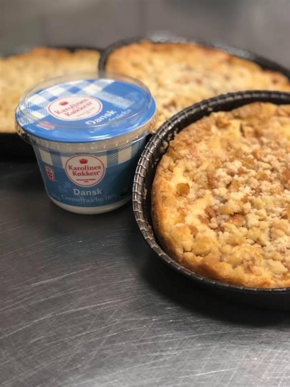 Æbletærte med crumble