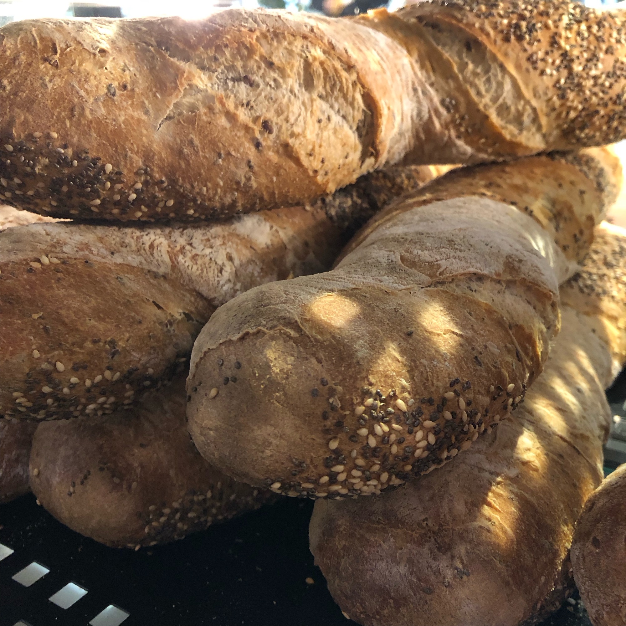 Spelt chia Surdejs baguettes
