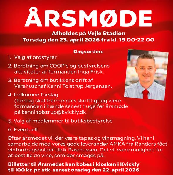 ÅRSMØDE 2026 - BILLETSALG